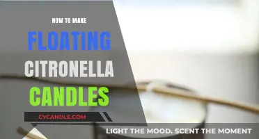Craft DIY Floating Citronella Candles for Bug-Free Summer Evenings