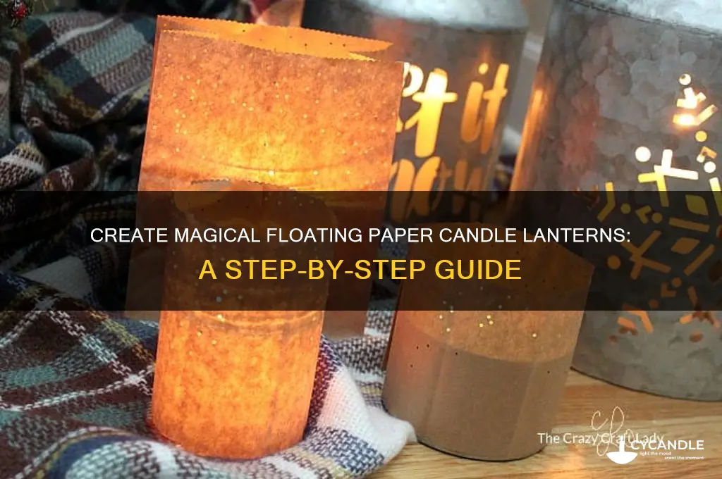 how to make floating paper candle lanterns