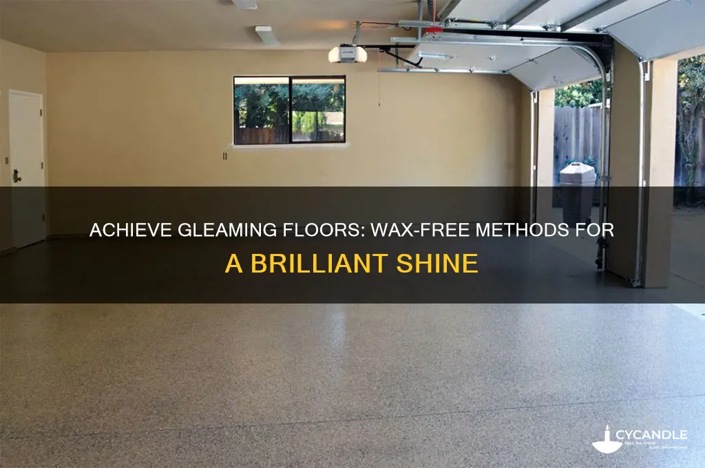 how to make floor shine without wax