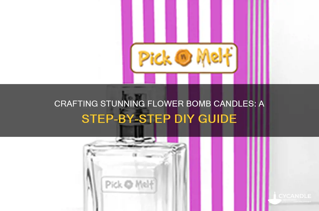 how to make flower bomb candles