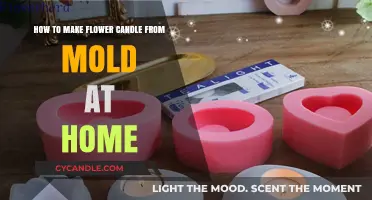 Crafting Beautiful Flower Candles at Home Using Molds
