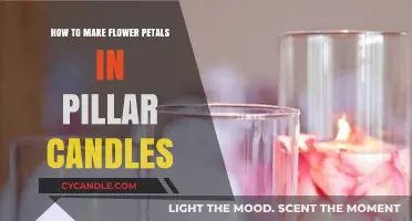 Crafting Delicate Flower Petals in Pillar Candles: A Step-by-Step Guide