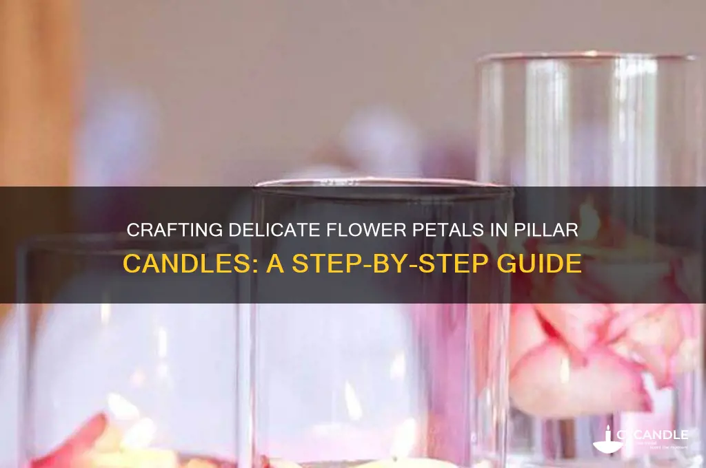how to make flower petals in pillar candles