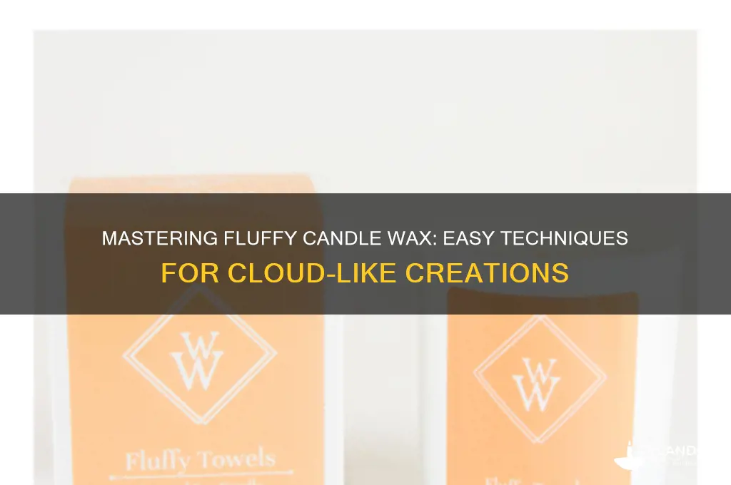 how to make fluffy candle wax