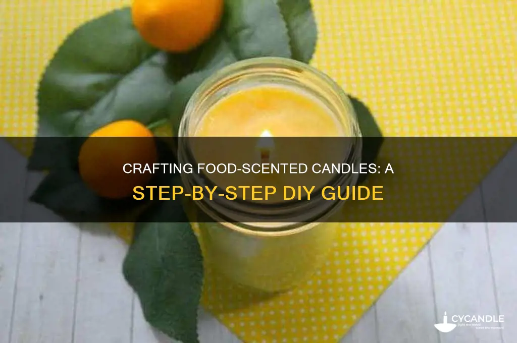how to make food candles