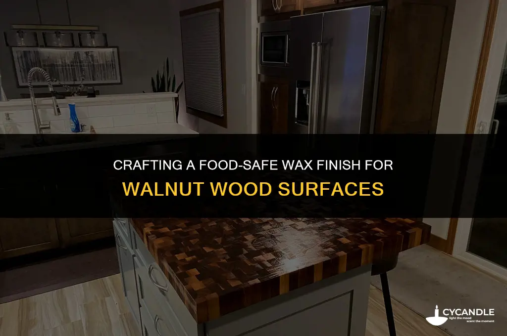 how to make food grade wax walnut finish