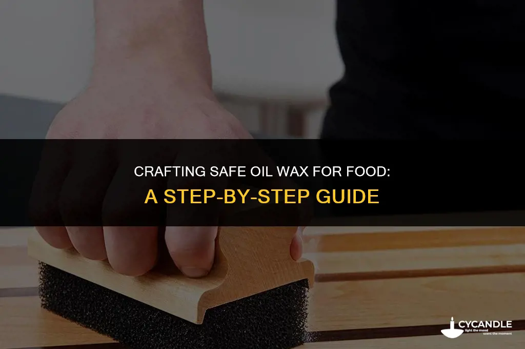 how to make food safe oil wax
