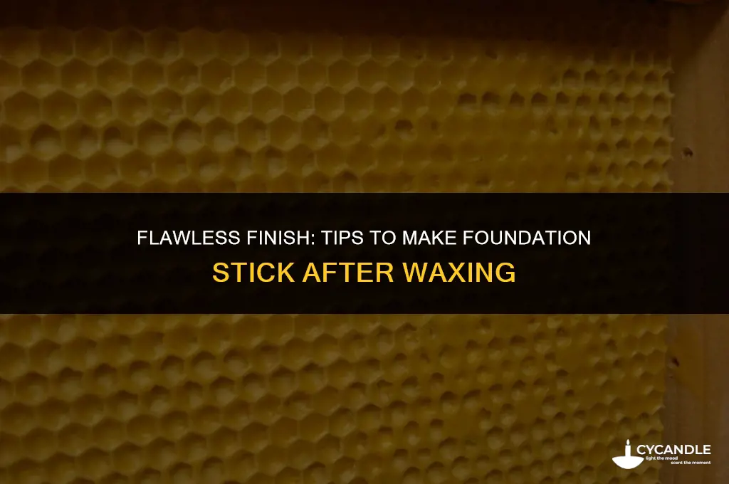 how to make foundation stick after waxing