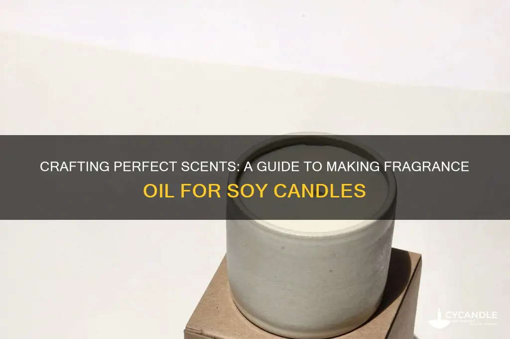 how to make fragrance oil for soy candles