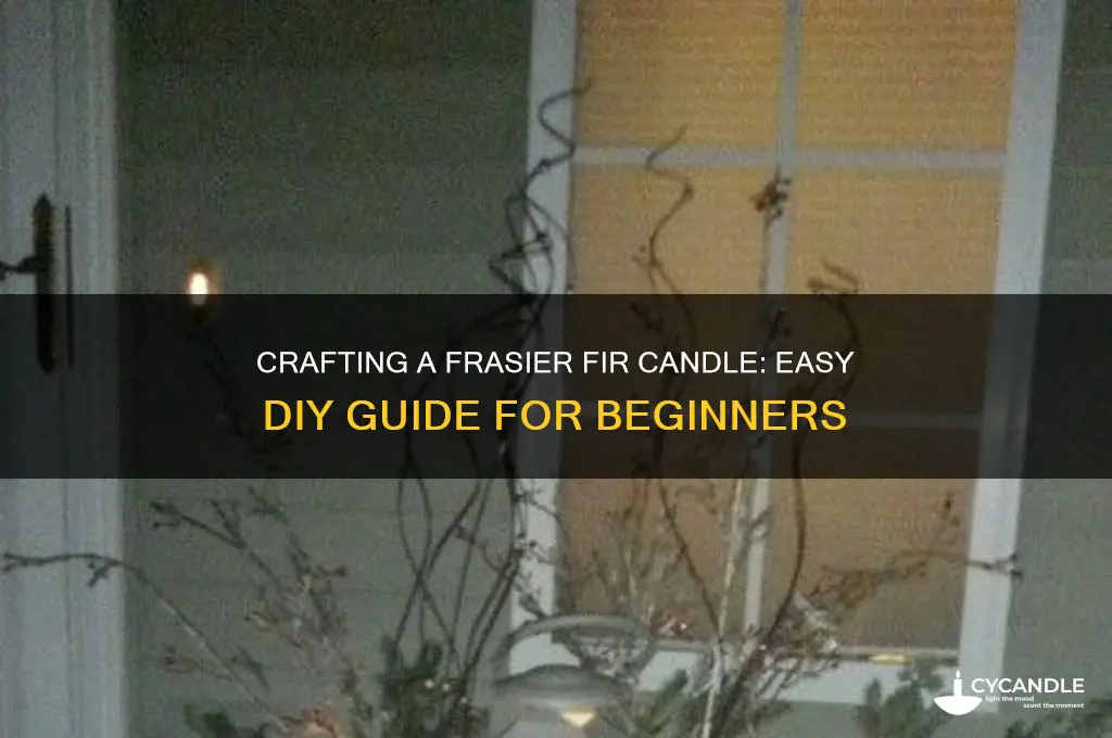 how to make frasier fir candle