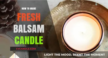Crafting Fresh Balsam Candles: A Step-by-Step DIY Guide