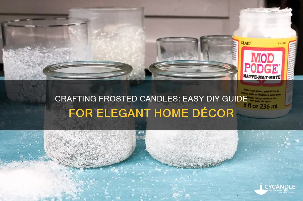 how to make frosted candles