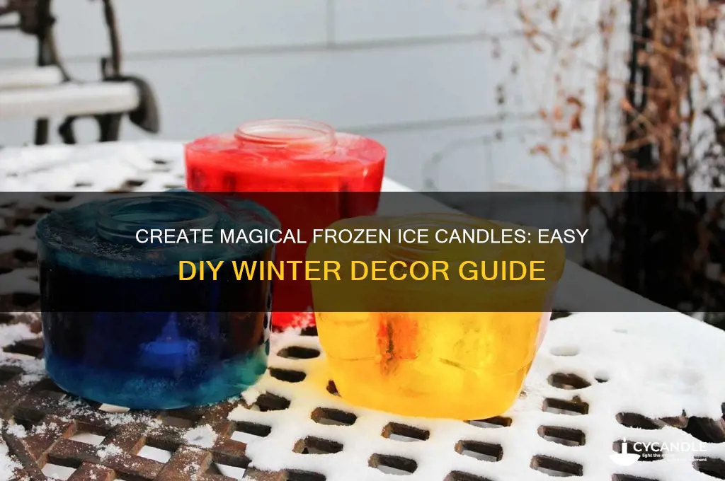 how to make frozen ice candles