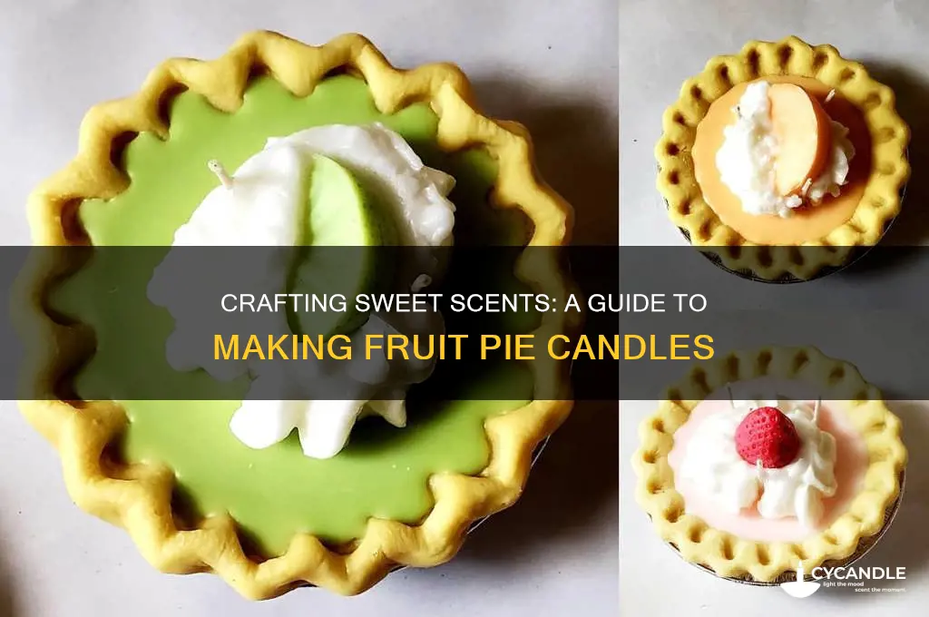 how to make fruit pie candles