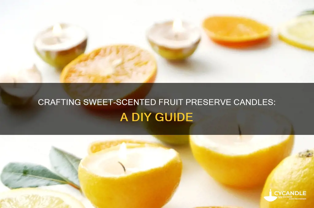 how to make fruit preserve candles