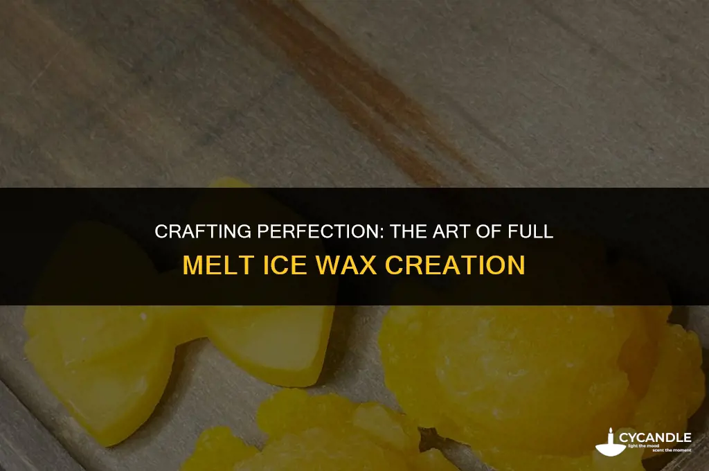 how to make full melt ice wax