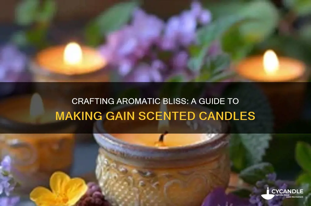 how to make gain scented candles