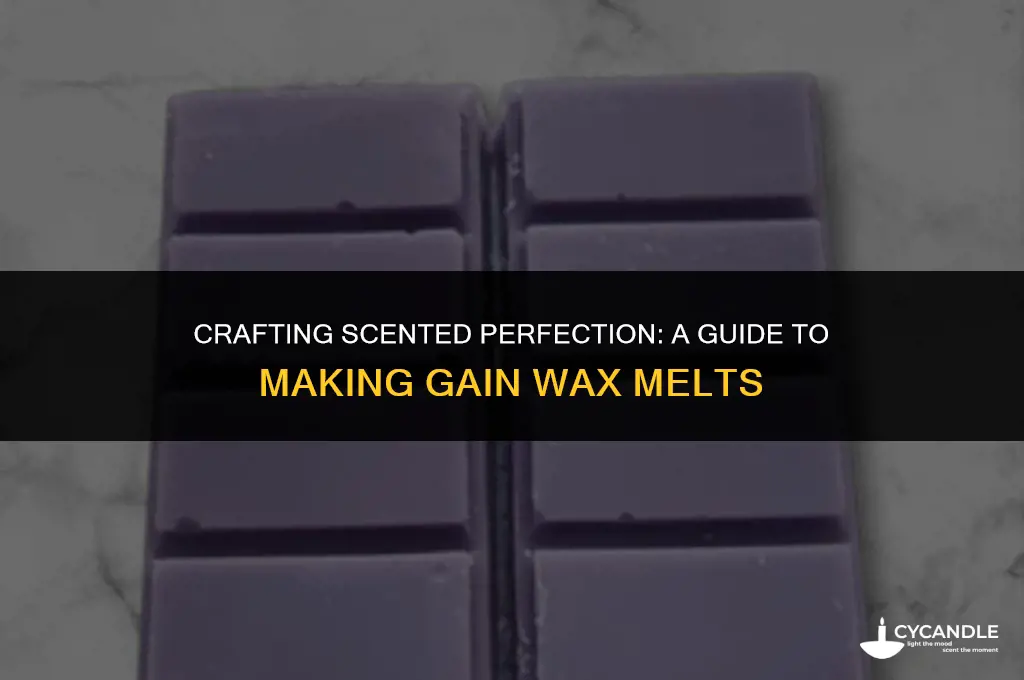 how to make gain wax melts