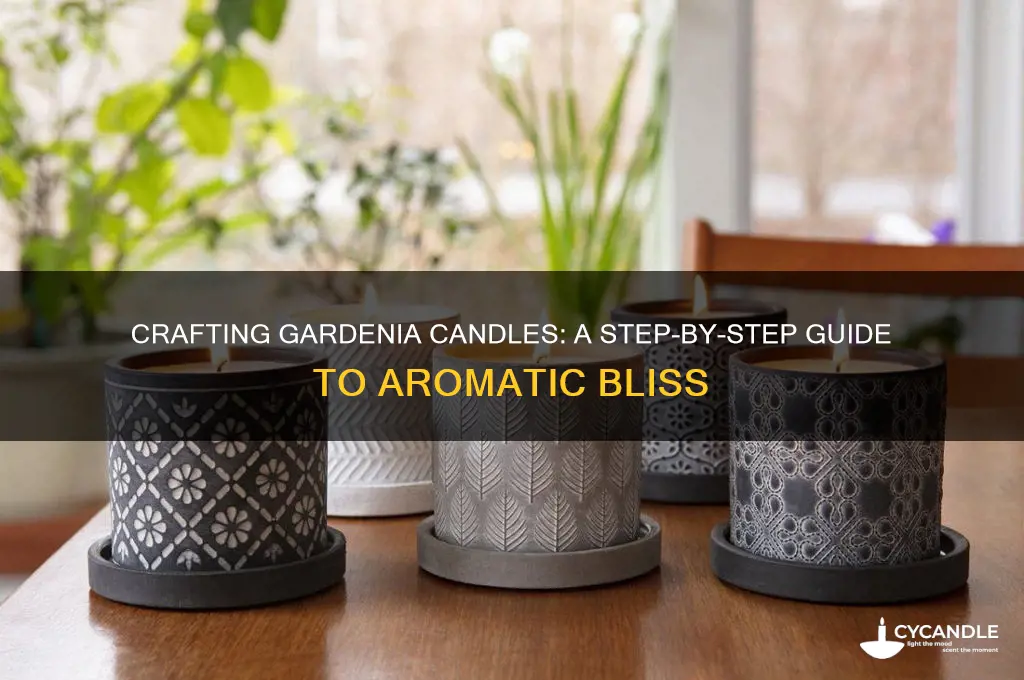 how to make gardenia candles
