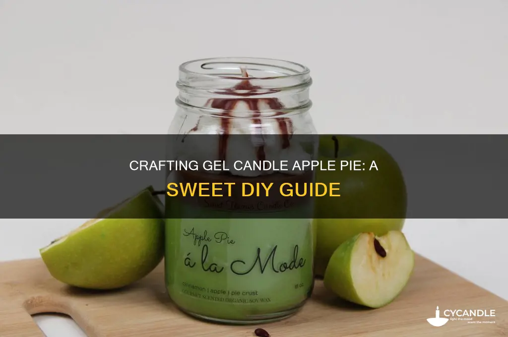 how to make gel candle apple pie