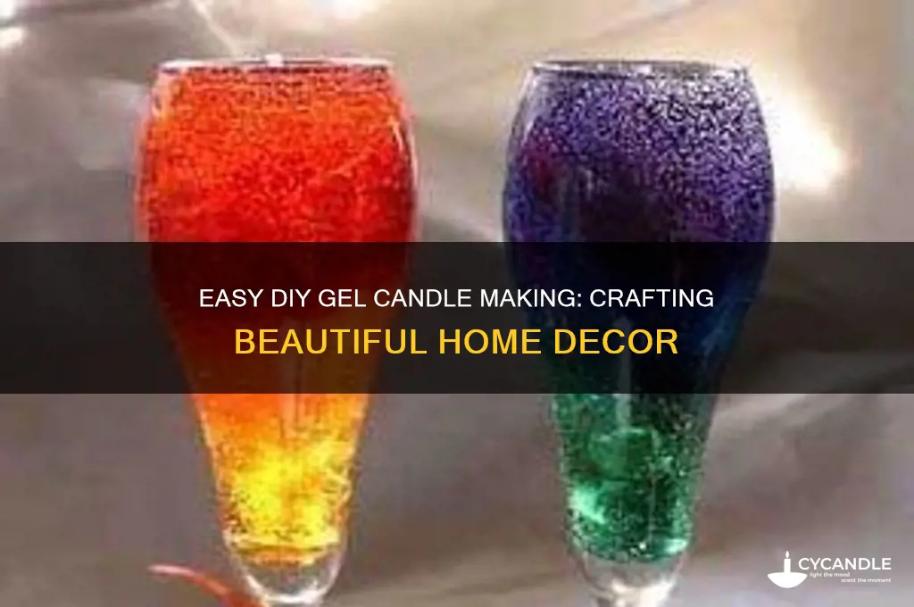 how to make gel candle at home