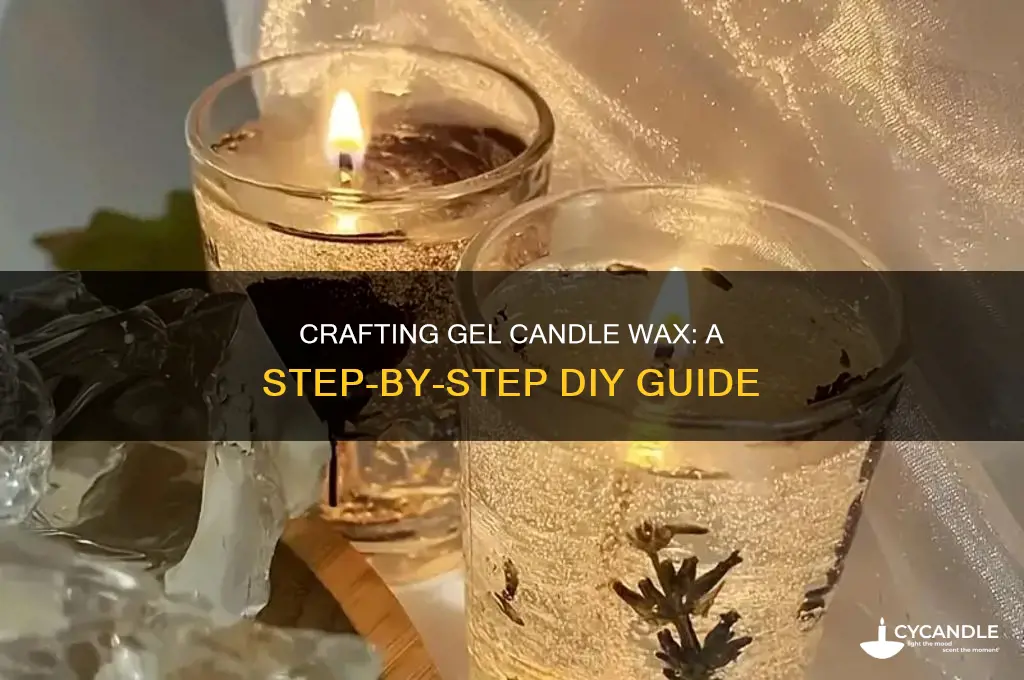 how to make gel candle wax