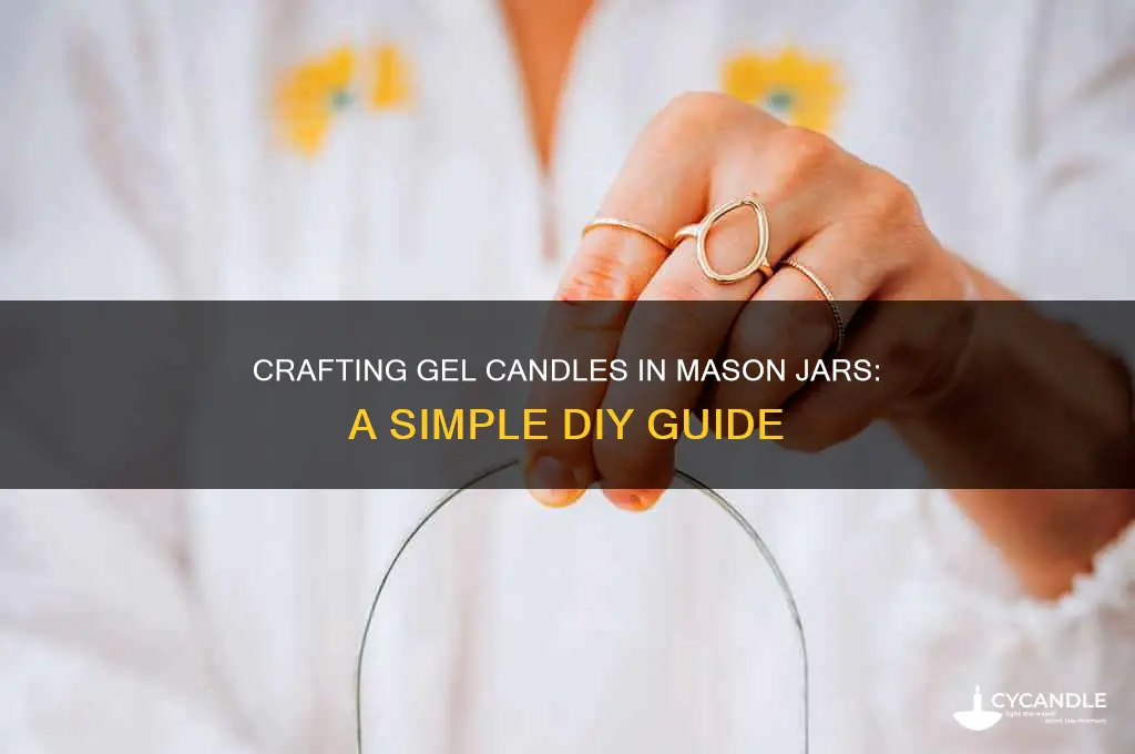 how to make gel candles in mason jars