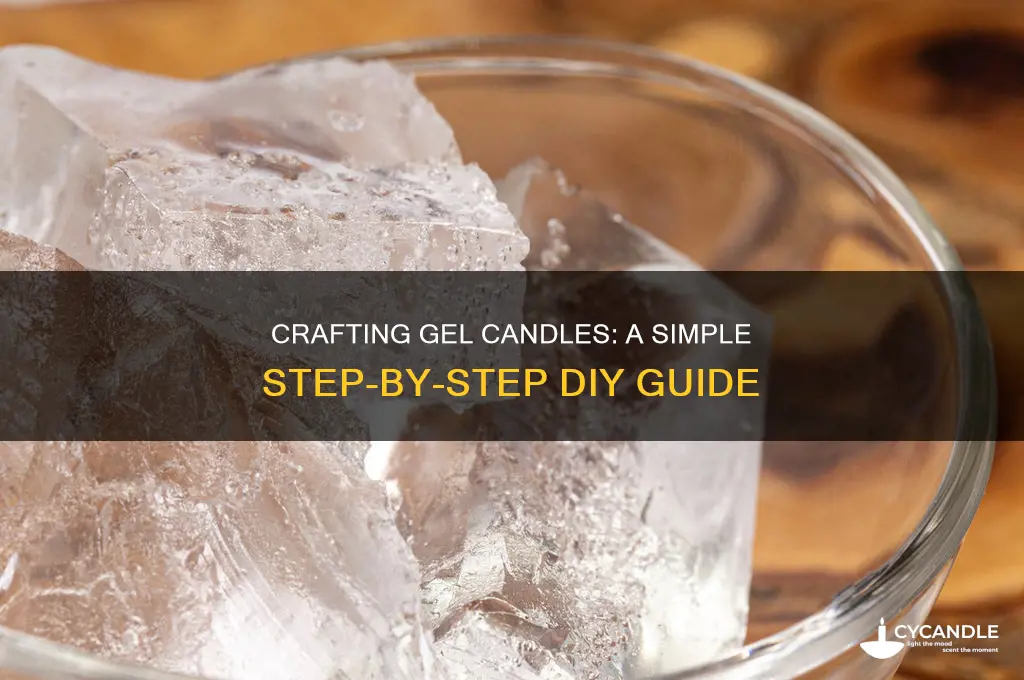 how to make gel candles step by step