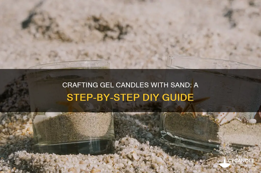 how to make gel candles with sand