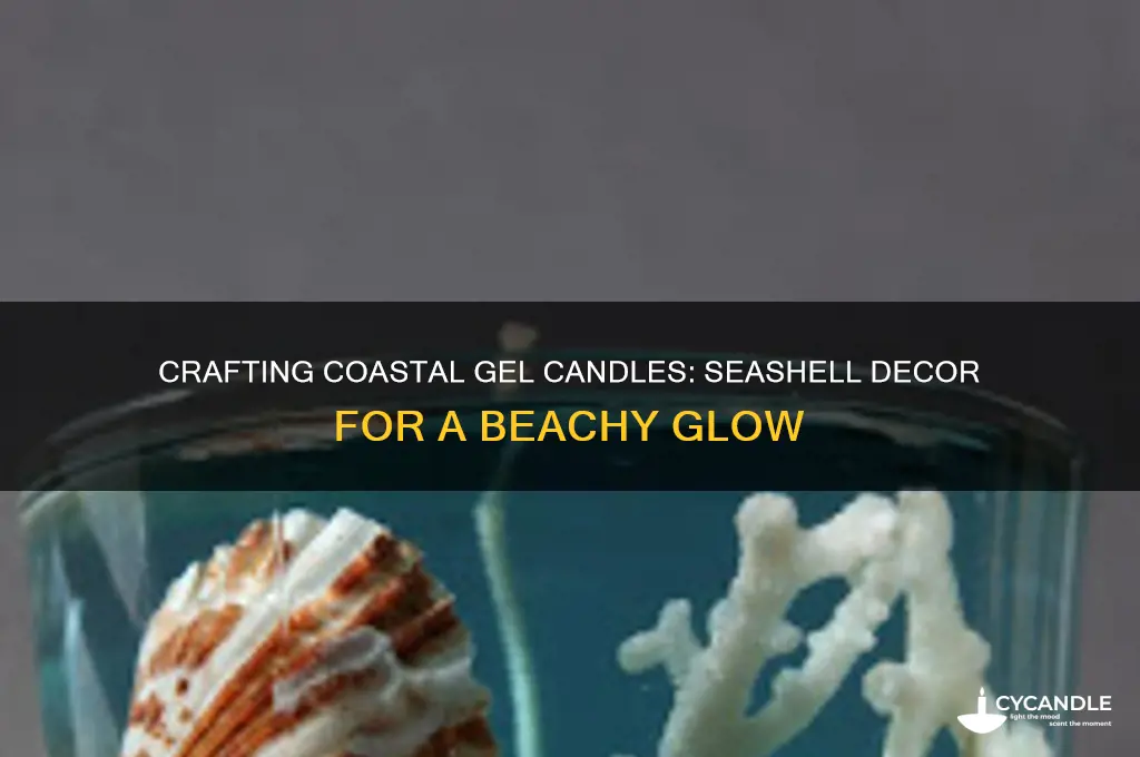 how to make gel candles with seashells