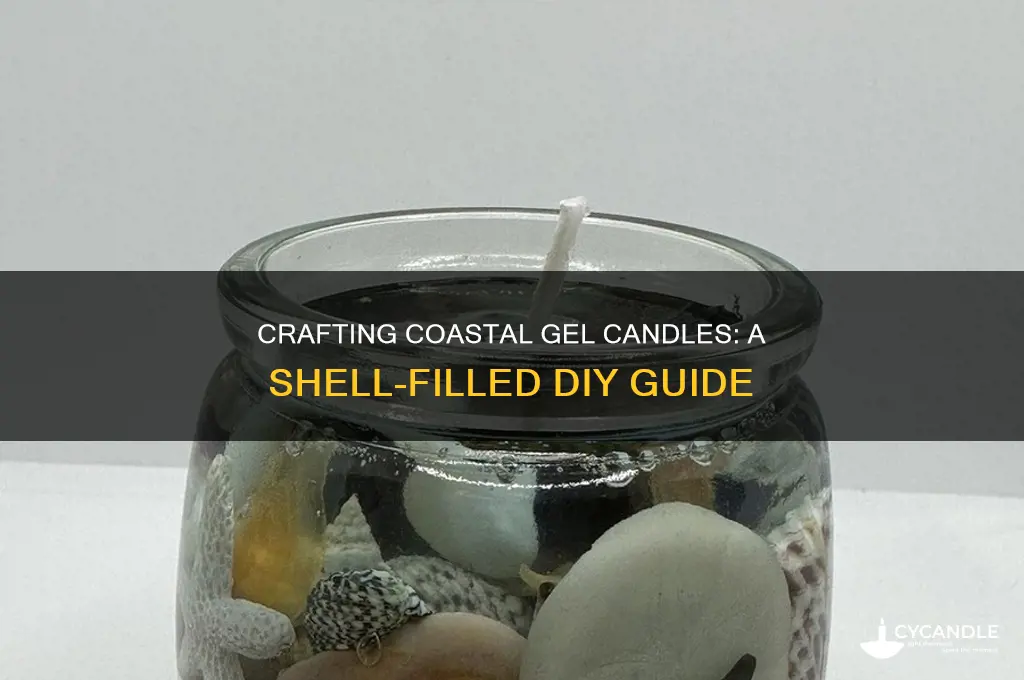 how to make gel candles with shells