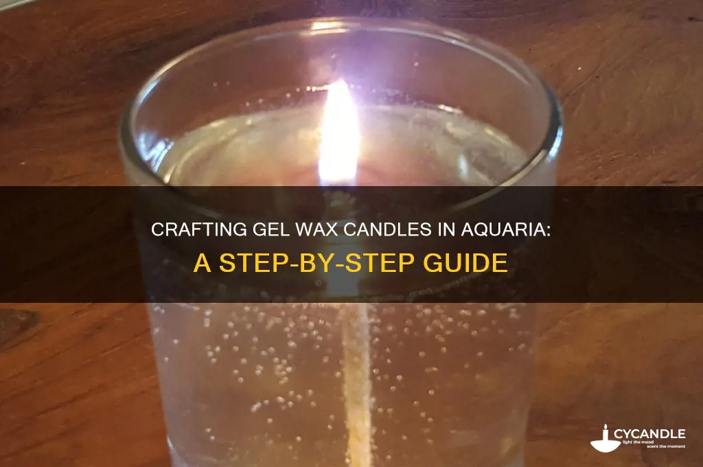 how to make gel wax candles in aquaria