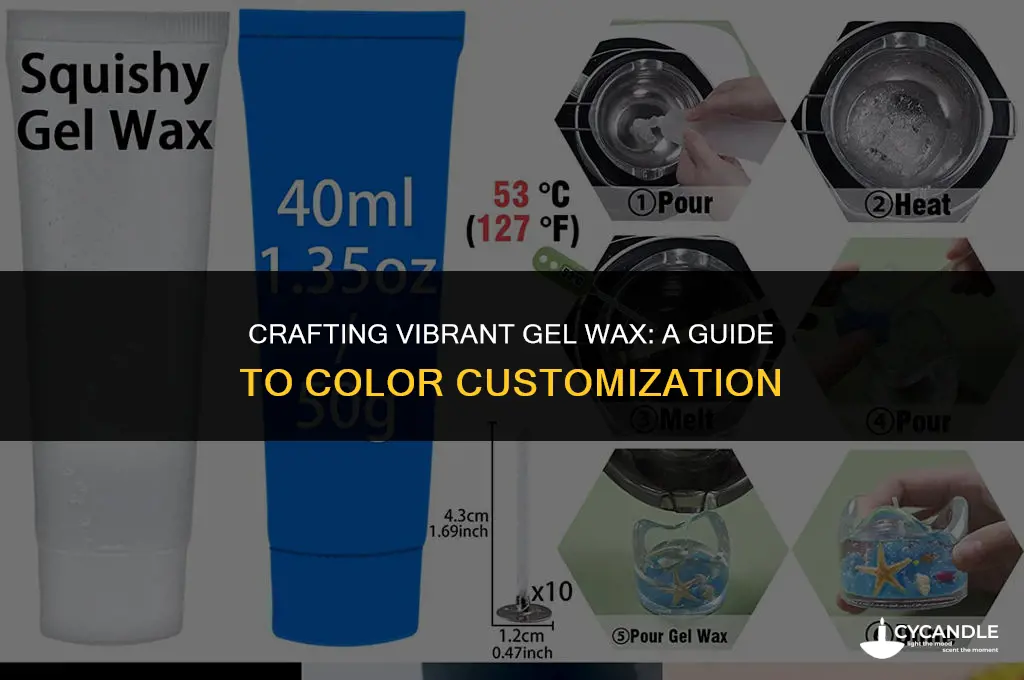 how to make gel wax different color