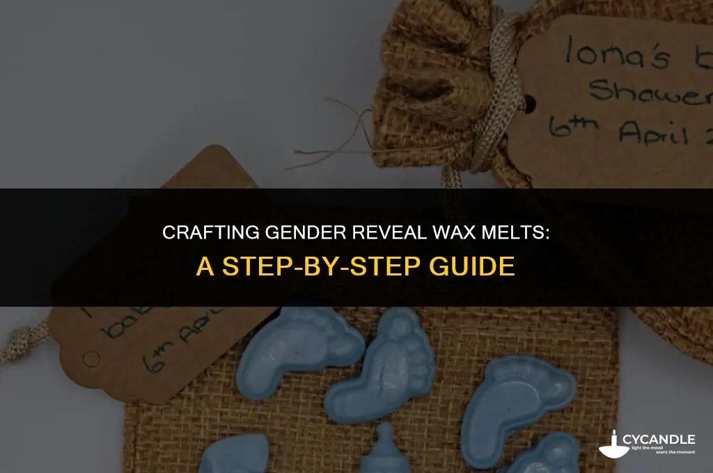 how to make gender reveal wax melts