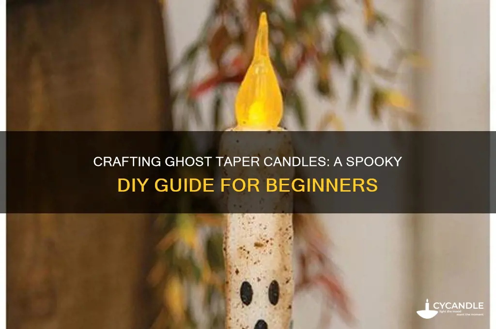 how to make ghost taper candles