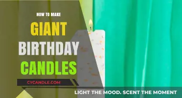 Crafting Oversized Birthday Candles: A Step-by-Step DIY Guide