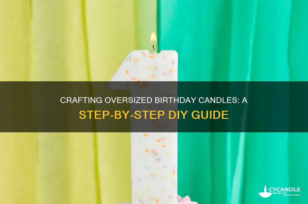 how to make giant birthday candles