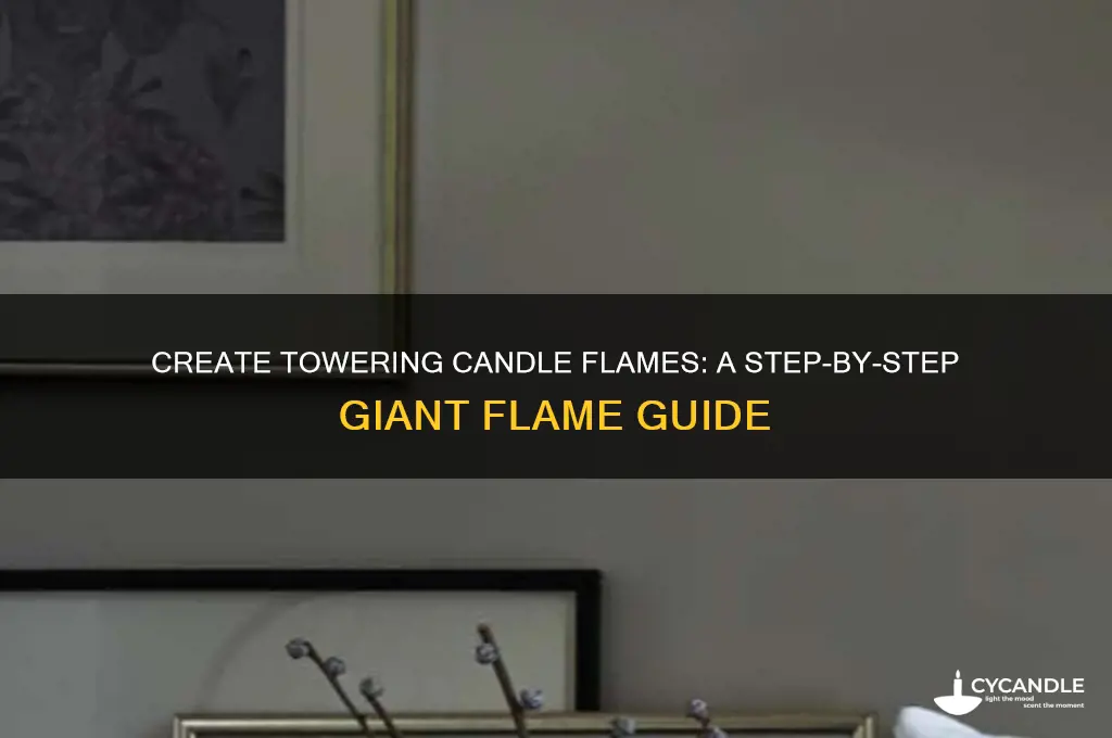 how to make giant candle flame
