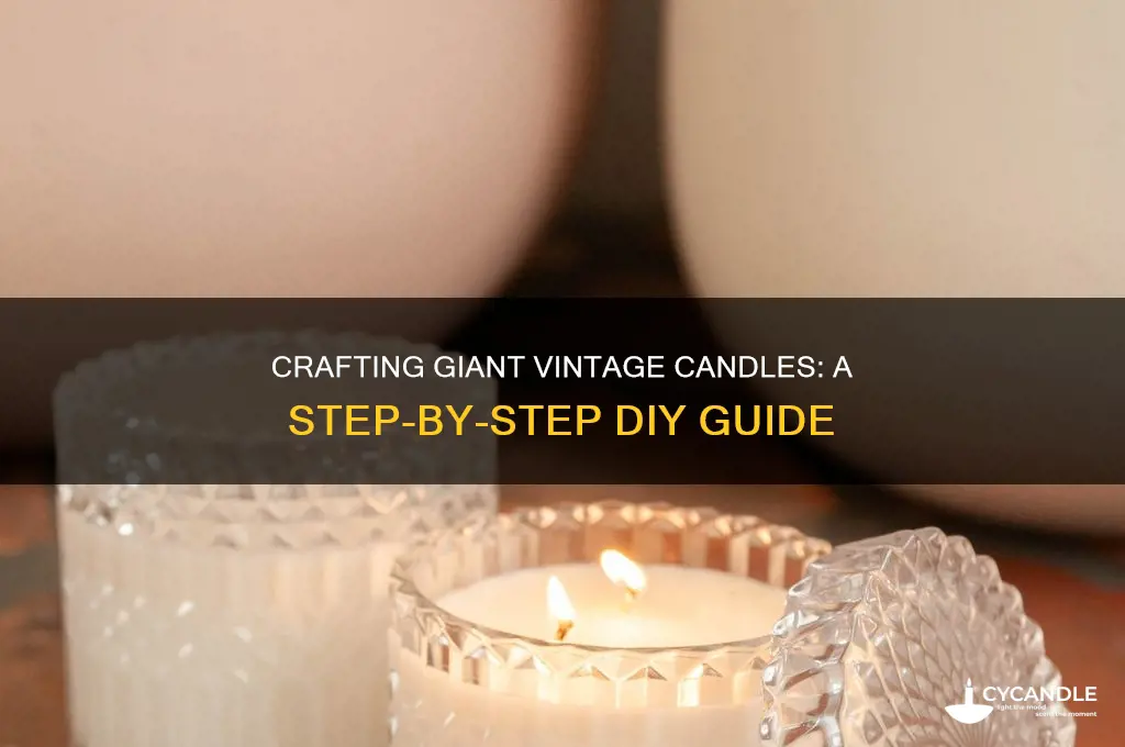 how to make giant vintage candles