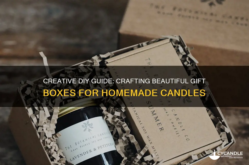 how to make gift boxes for candles