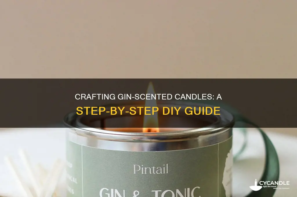 how to make gin scented candles