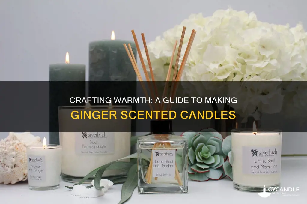 how to make ginger scented candles
