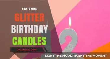 DIY Sparkling Glitter Birthday Candles: Easy Crafting Guide