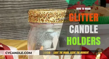 DIY Sparkling Glitter Candle Holders: Easy Crafting Guide