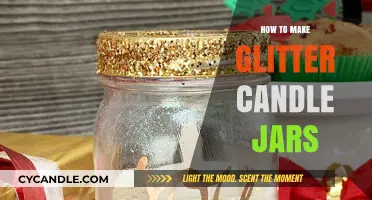 DIY Sparkling Glitter Candle Jars: Easy Crafting Guide