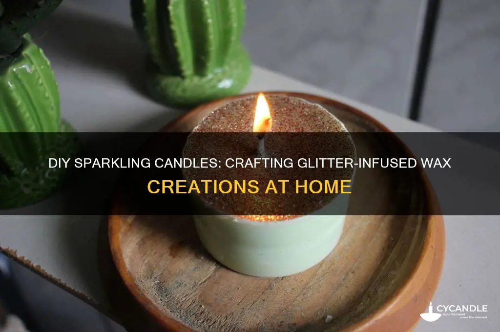 how to make glitter candle wax