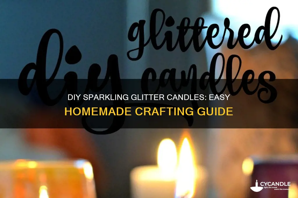 how to make glitter candles at home