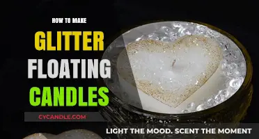 DIY Sparkling Elegance: Crafting Glitter Floating Candles at Home