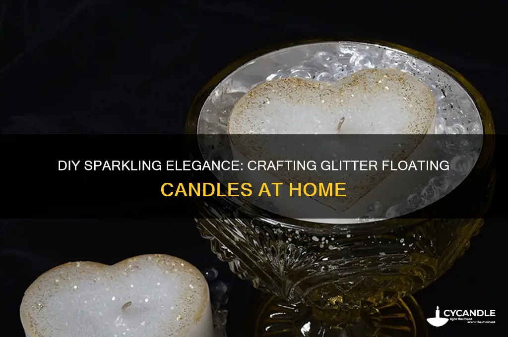 how to make glitter floating candles