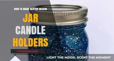 DIY Sparkling Mason Jar Candles: Easy Glitter Craft Guide